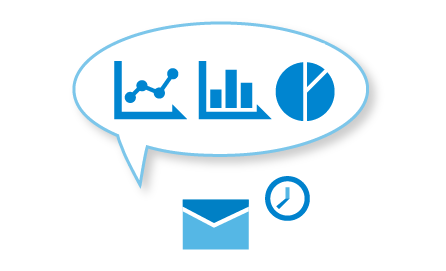 Ikona - zaplanowany eksport raportu